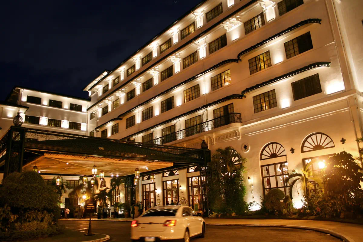 The Manila Hotel near Rizal Park and Manila Bay
