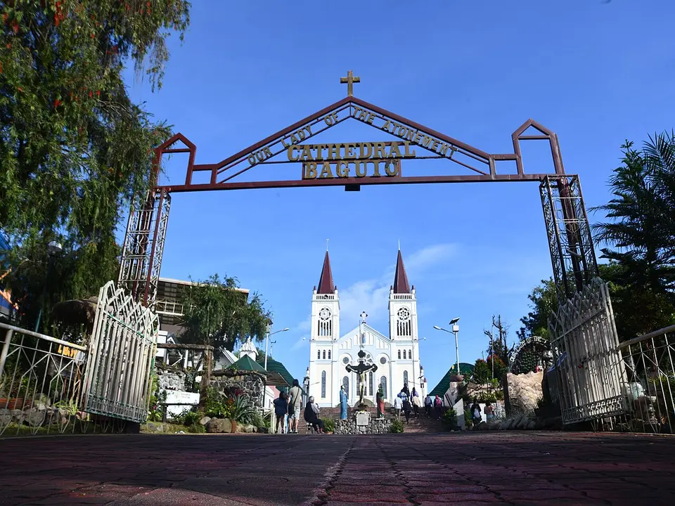 Baguio Cathedral above the Session Road area