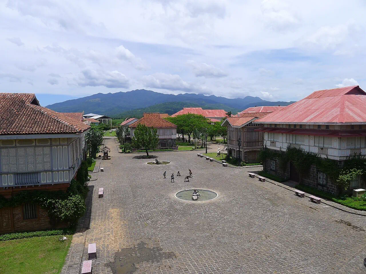 Heritage houses at Las Casas Filipinas de Acuzar in Bagac